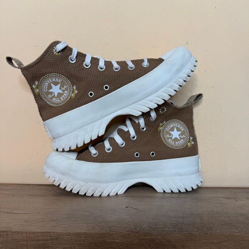 Converse Chuck Taylor All Star Lugged Platform 2.0 Khaki Womens Size 8 shoes